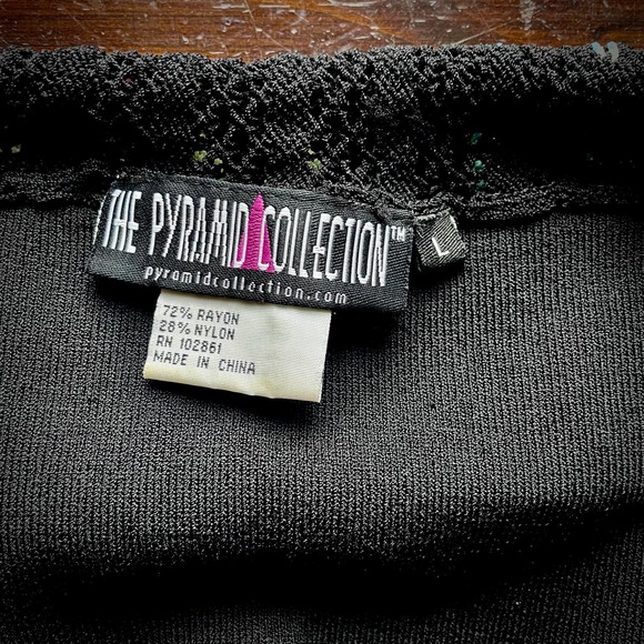 Rare Vintage 90s Pyramid Collection Rainbow 3/4 Sleeve Cardigan - Picture 10 of 10